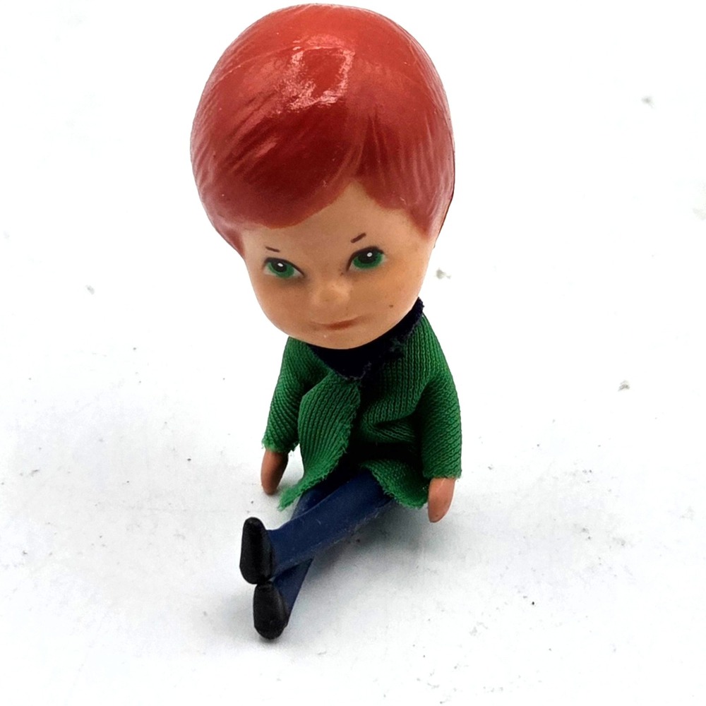 Vintage Mattel The Littles Family - Mr. Little The Father Dollhouse Figure, 1980